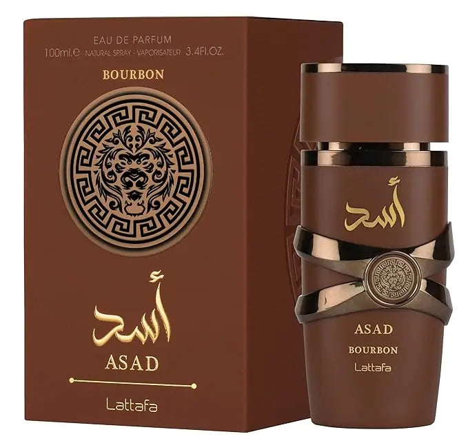 Lattafa Asad Bourbon Eau De Parfum - Unisex Arabian Fragrance Spray