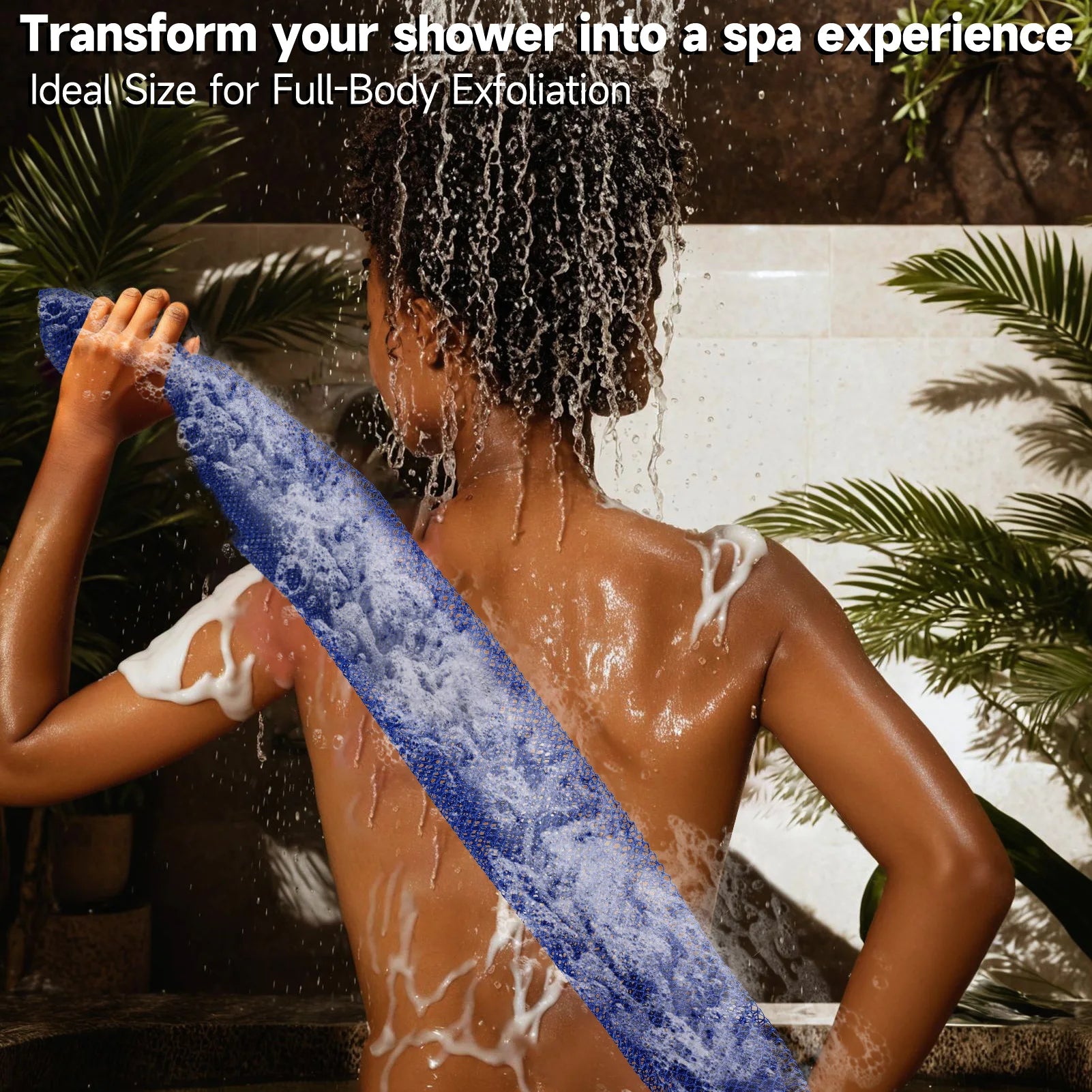 African Net Sponge - 2 Pack Exfoliating Bath Scrubber for All Skin Types
