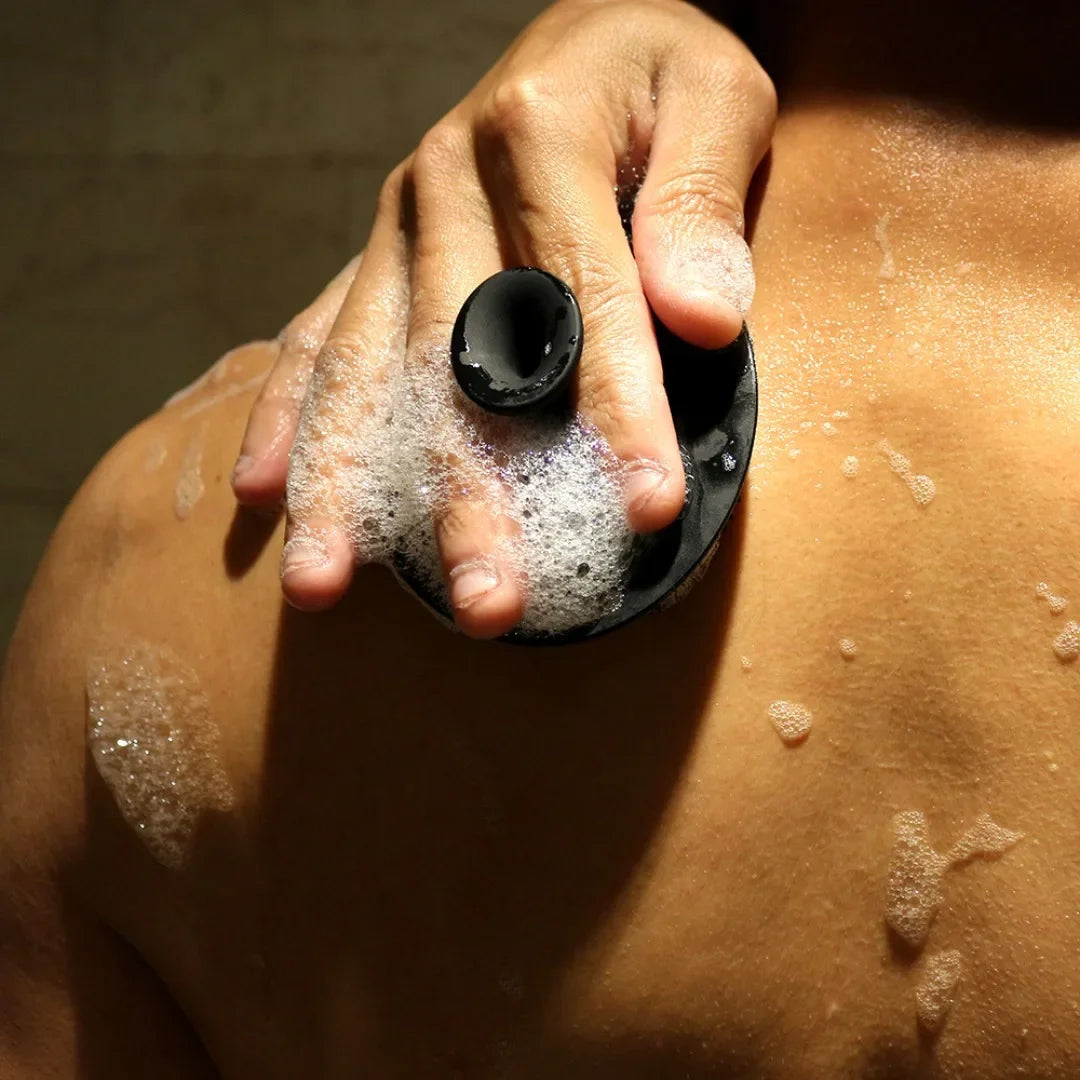 Soft Silicone Exfoliating Brush - Gentle Body & Face Cleansing Scrubber