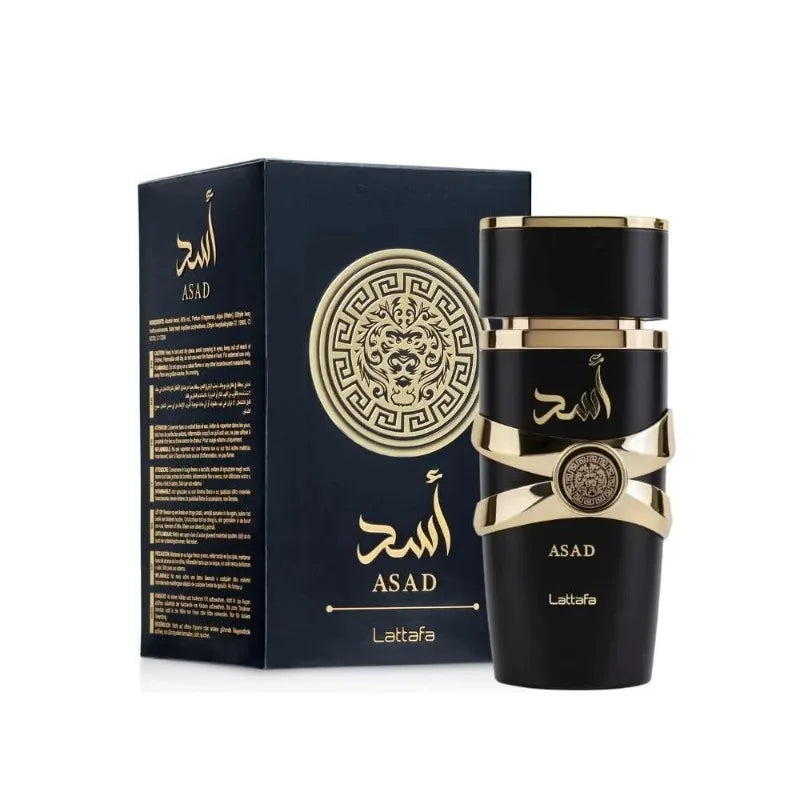Lattafa Black Edition Asad Eau De Parfum - Unisex Floral Fragrance 3.4 oz